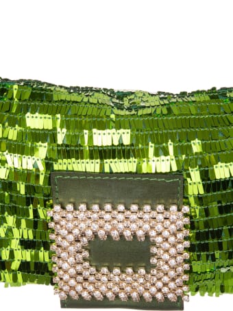 Gedebe My Love Small Bag With Green Sequins