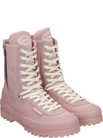 Superga Sneakers In Rose-pink Canvas