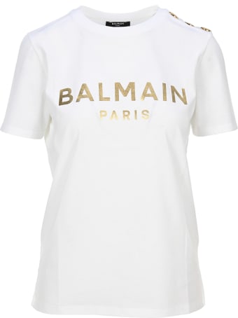 Balmain Logo Print T-shirt