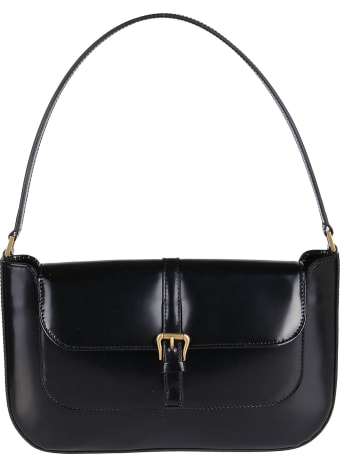 BY FAR Black Leather Miranda Shoulder Bag