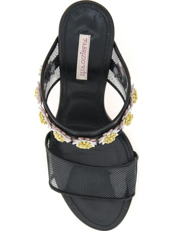 Fabrizio Viti Taylor Leather And Pvc Mules