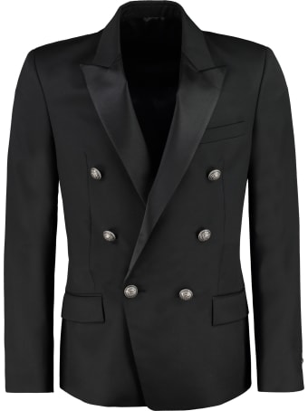 Balmain Double-breasted Wool Jacket