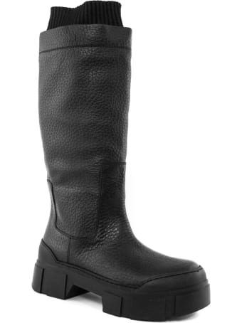 Vic Matié High Boot In Black Leather