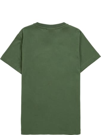 Fendi Green Cotton T-shirt With Logo