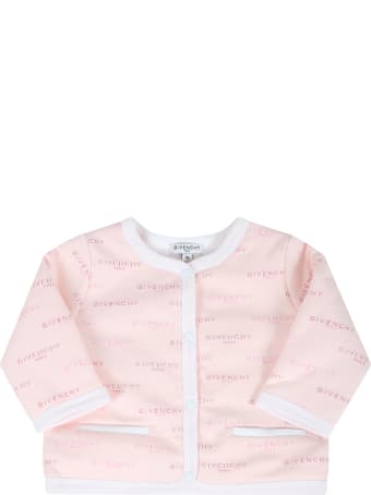 Givenchy Pink Tracksuit For Baby Girl