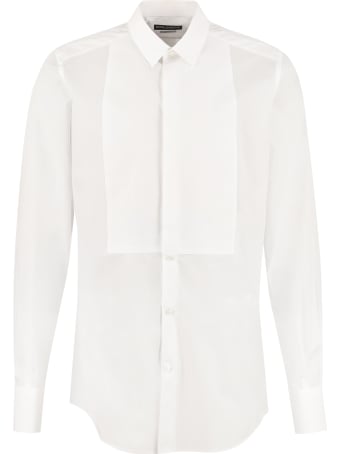 Dolce & Gabbana Poplin Tuxedo Shirt