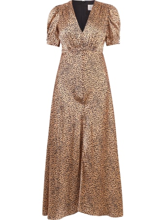 Saloni Printed Silk Dress