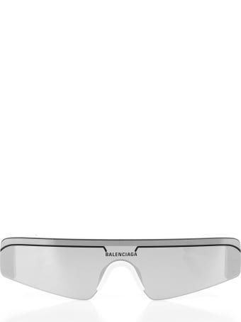Balenciaga Woman Grey Ski Rectangle Sunglasses