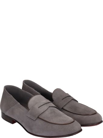 Marc Ellis Loafers In Grey Suede
