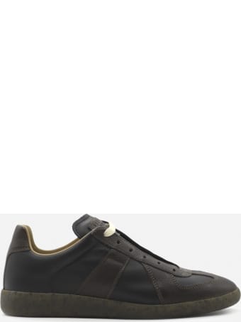 Maison Margiela Two-tone Replica Leather Sneakers