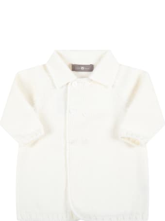 Little Bear Ivory Cardigan For Baby Kids