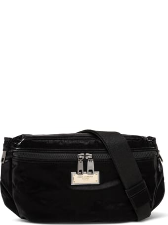 Dolce & Gabbana Sicily Black Waist Bag In Nylon