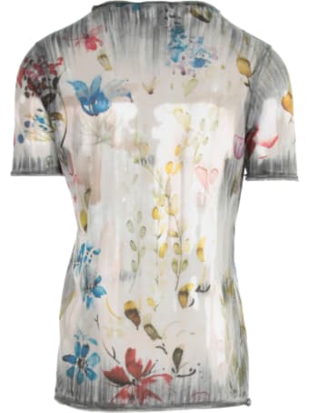Avant Toi Maglia M/m G/collo Con Stampa A Fiori
