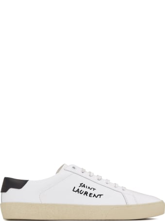 Saint Laurent Court Sneakers In Leather