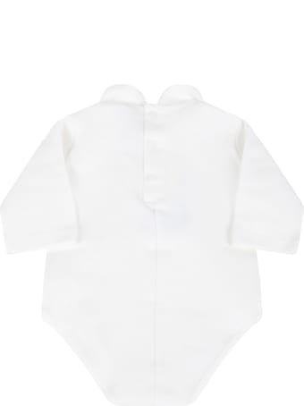La stupenderia White Body For Baby Kids With Polka-dots