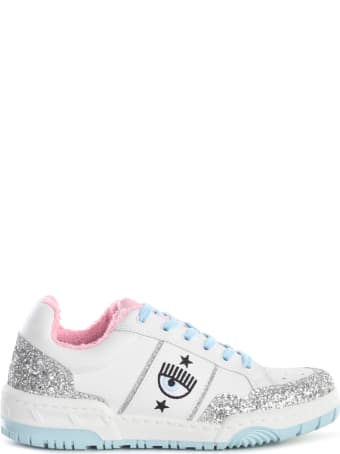 Chiara Ferragni Sneakers White-silver Glitter