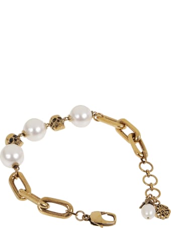 Alexander McQueen Chain Pearl Bracelet