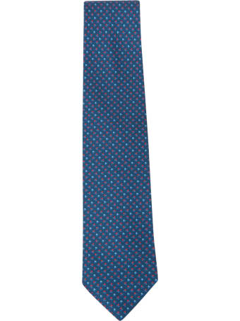 Eddy Monetti Flower Motif Print Neck Tie