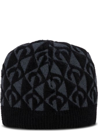 Marine Serre Moon Lozenge Hat In Viscose Blend