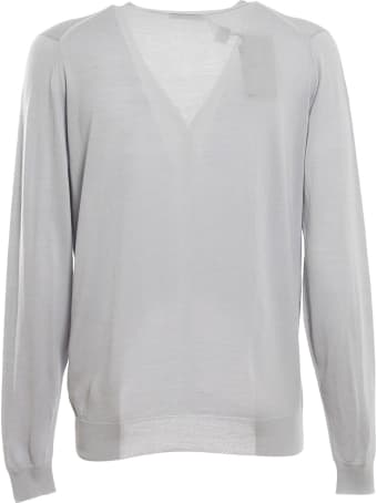 John Smedley Cardigan Fashioned Vn Ls
