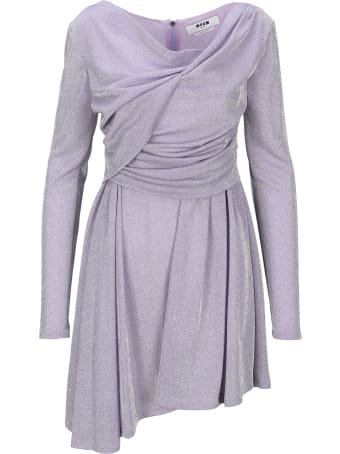 MSGM Lurex Wrap Dress