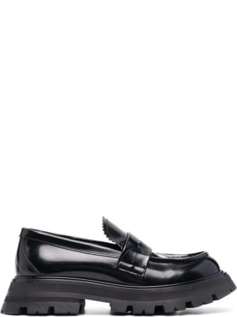 Alexander McQueen Wander Black Leather Loafers