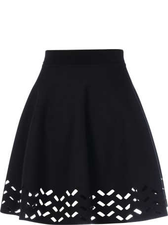 Alaia Maille Chevron Ajouree - Jupe Courte