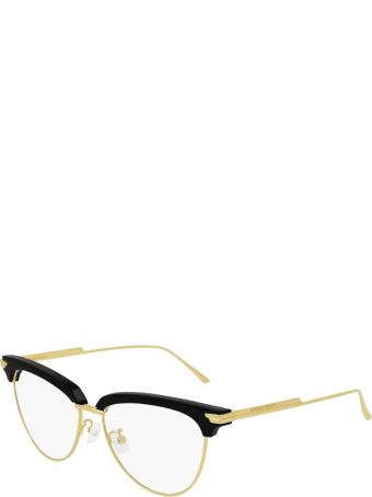 Bottega Veneta Bottega Veneta Bv1010o Black & Gold Glasses