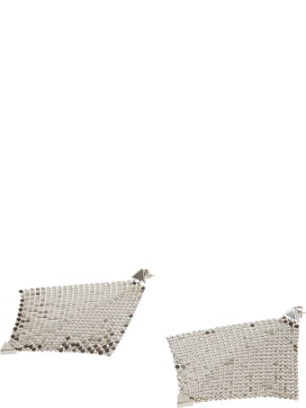 Paco Rabanne Diamond Pattern Perforated Earrings