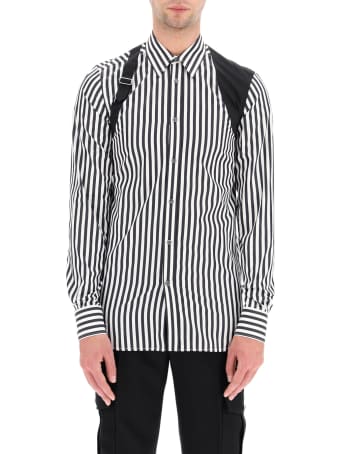Alexander McQueen Striped Shirt With Harness