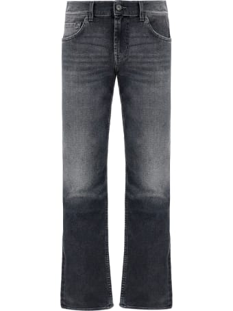 Men's Bravo Jeans Damage Look Dark Grey/Blue Ribbed Painted Trouser Pants New 