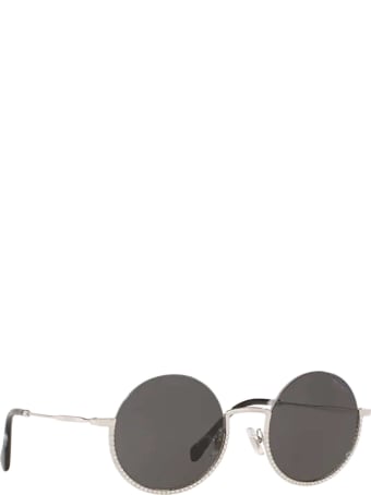Miu Miu Miu Miu Mu 69us Silver Sunglasses