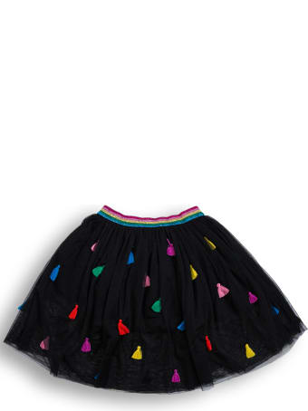 Stella McCartney Kids Black Tulle Skirt With Tassel Detail