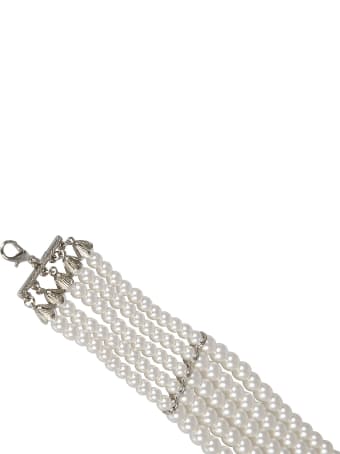 Alessandra Rich Multi Strand Pearl Bracelet