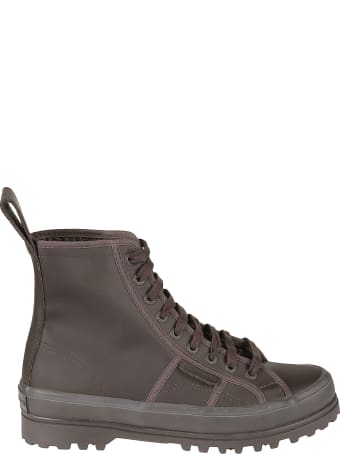 L'Autre Chose Stitch Detail Lace-up Boots