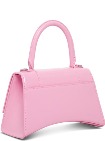 Balenciaga Hourglass Handbag In Pink Leather