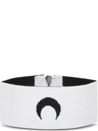 Marine Serre Moon Collar In Balck Stretch Knit