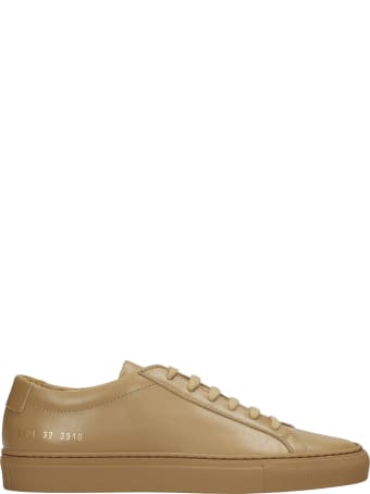 Common Projects Achille Sneakers In Taupe Leather