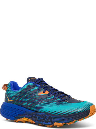 Hoka One One Speedgoat Blue Sneaker With Logo