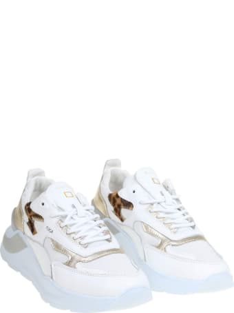 D.A.T.E. White Leather Sneakers