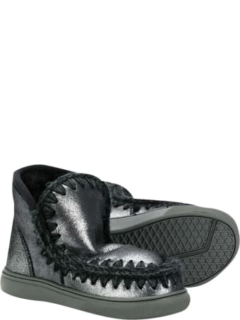 Mou Black Ankle Boots Ugg Kids