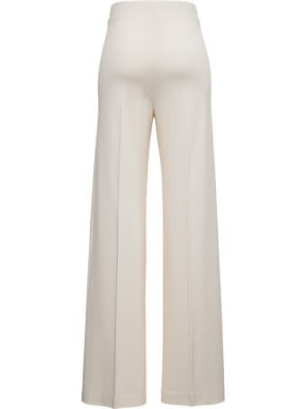 Jil Sander Wide Pants In White Viscose