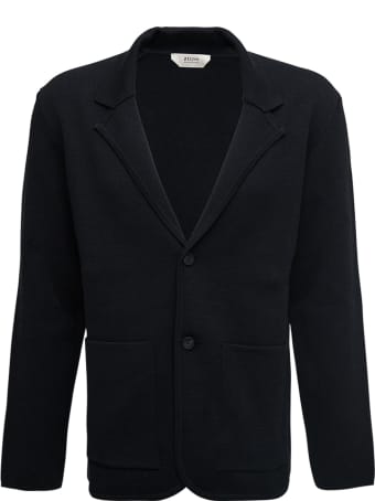 Z Zegna Single-breasted Blue Jacket