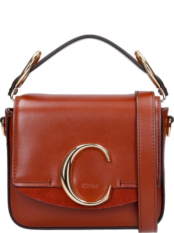 Chloé Mini Chloe C Hand Bag In Leather Color Leather