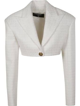 Balmain Single-button Cropped Blazer