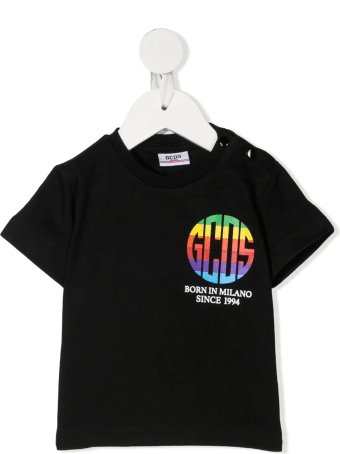 GCDS Mini T-shirt With Multicolor Logo Newborn