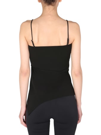 Off-White Top With Straight Neck