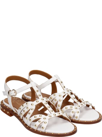 Pedro Miralles Flats In White Leather