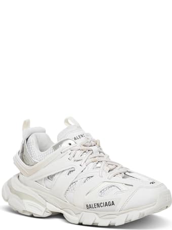 Balenciaga White Mesh And Nylon Track Sneakers