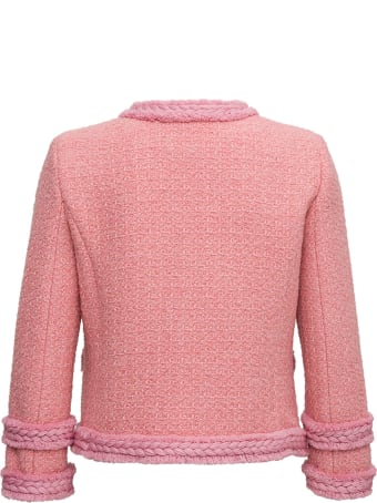 Blumarine Pink Wool Jacket With Pockets